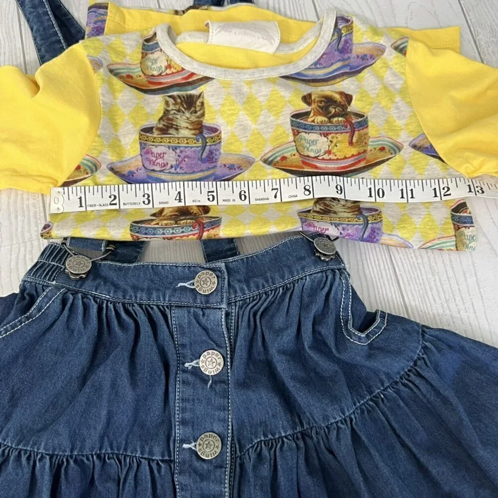 Paper Wings Denim Pinafore Tee Bundle